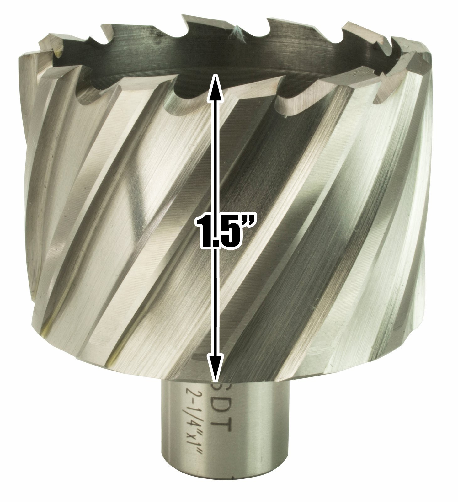 Steel Dragon Tools® 2-1/4″ x 1″ HSS Annular Cutter with 3/4″ Weldon Shank