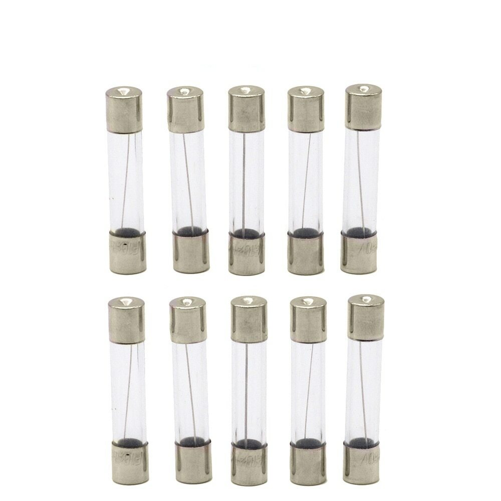 [10x] 0.5A 250V Fast Blow Fuse Glass Tube Fuse 0.5 Amp Fuse 6X30mm