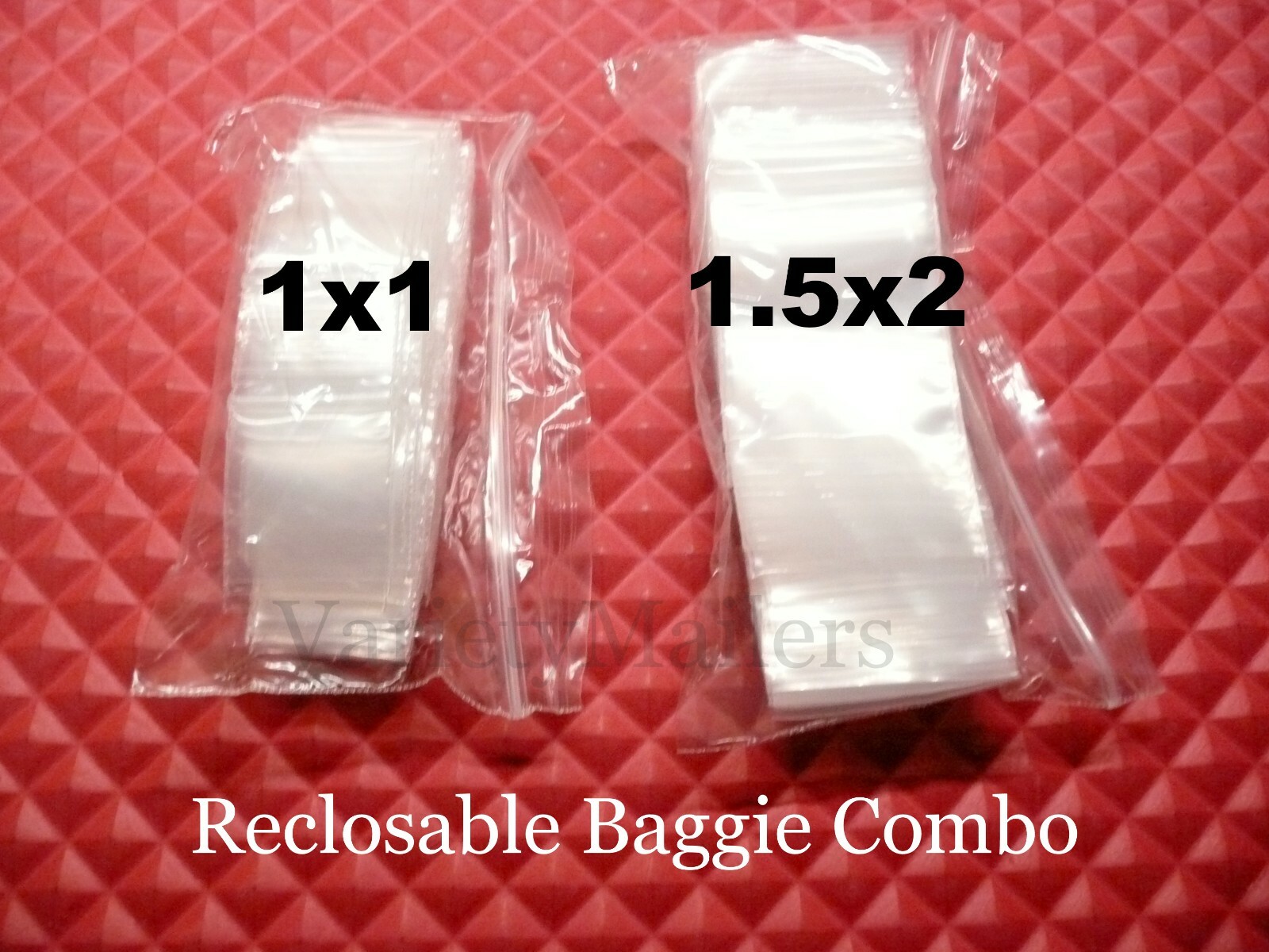 200 Reclosable Plastic Storage Bag Combo ~ 1×1 & 1.5×2 ~ Tiny Seal-Top Baggies