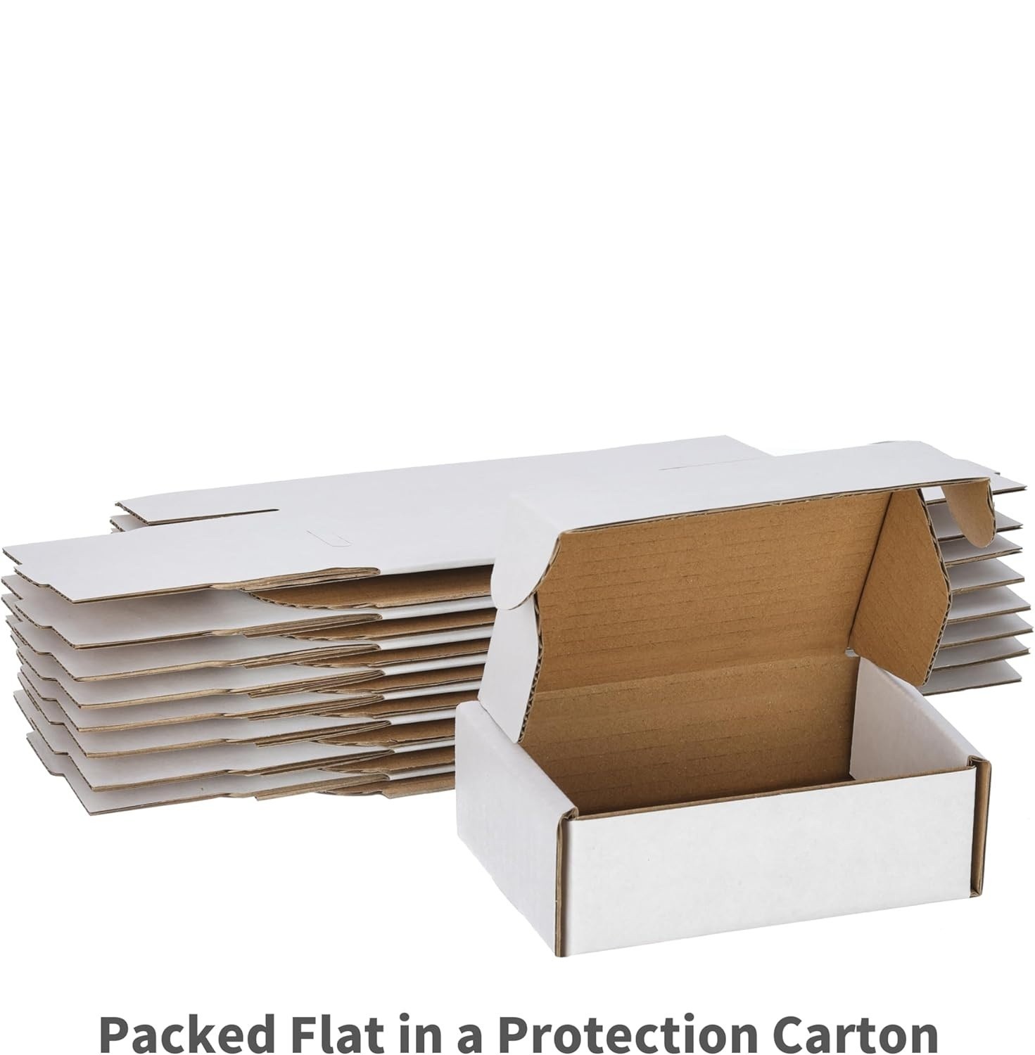 200 Pack 6x4x3 White Corrugated Shipping Mailer Packing Box Boxes 6″ x 4″ x 3″