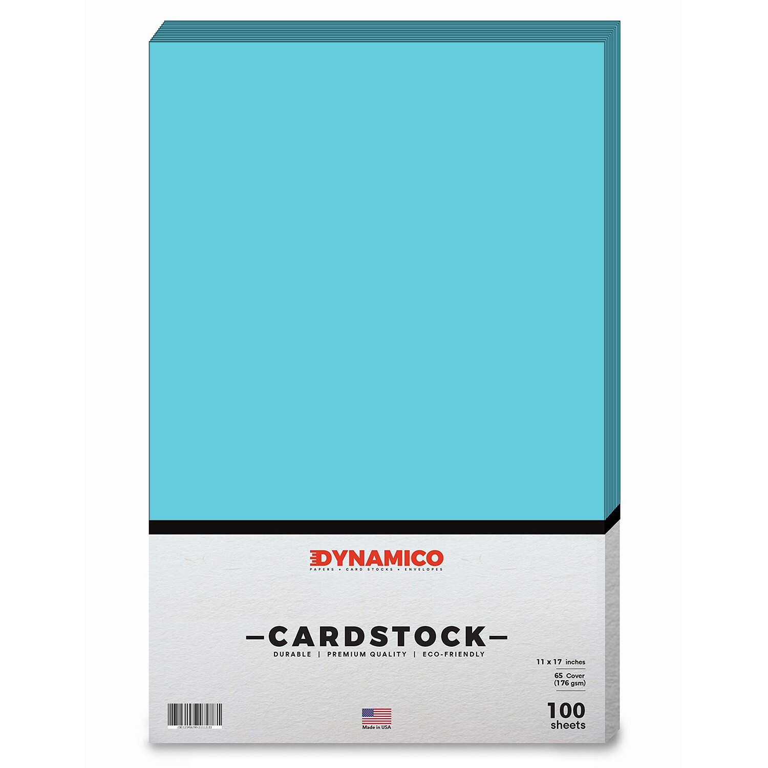 Light Blue Bright Color Cardstock, 65lb Cover (176GSM), 11 x 17, 100 Sheets