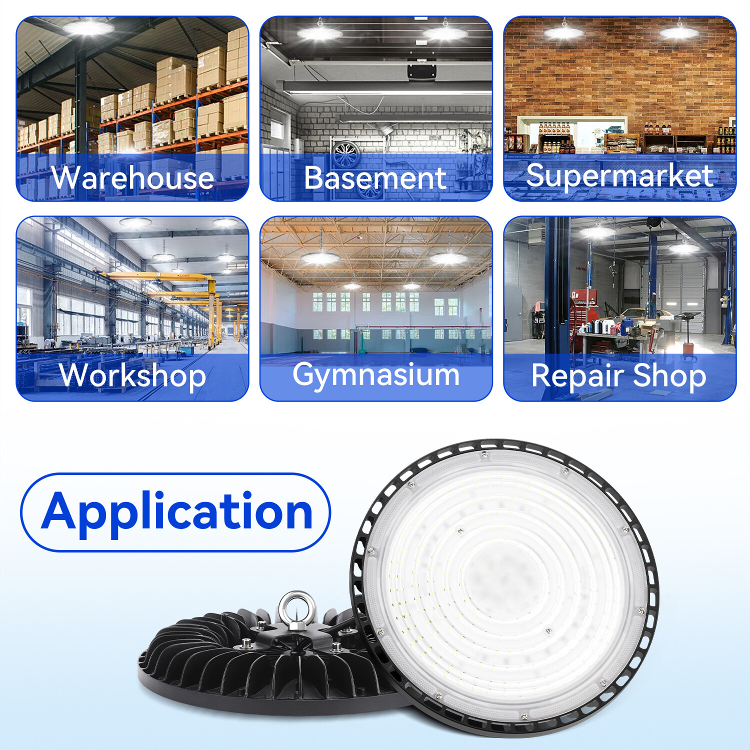 20Pcs 300W UFO Led High Bay Lights Industrial Commercial Light Fixture 90-277V