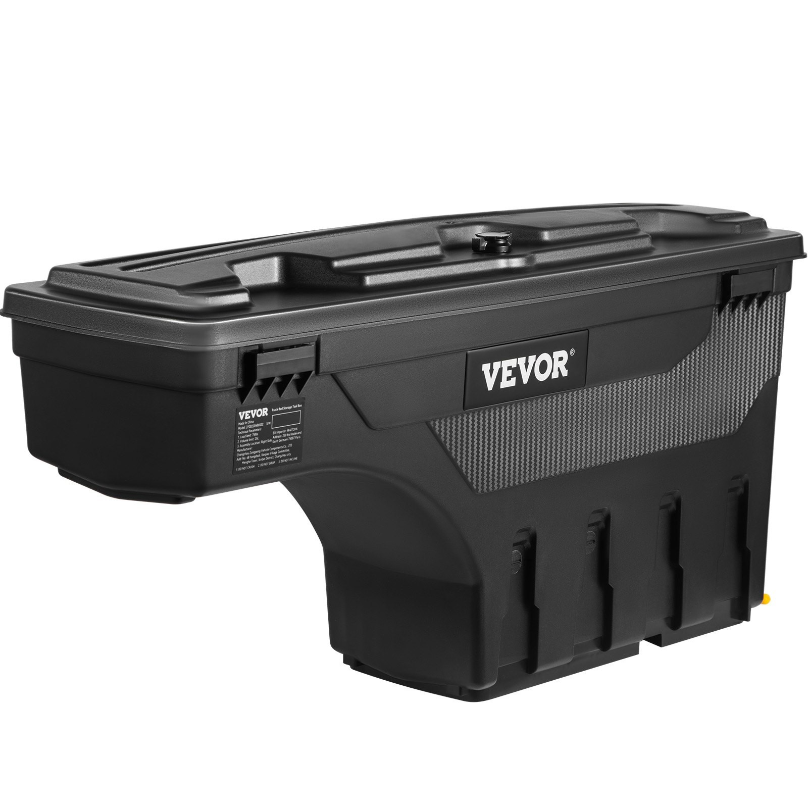 Truck Bed Storage Box,Lockable Swing Case with Password Padlock,6.6 Gal/25 L AB