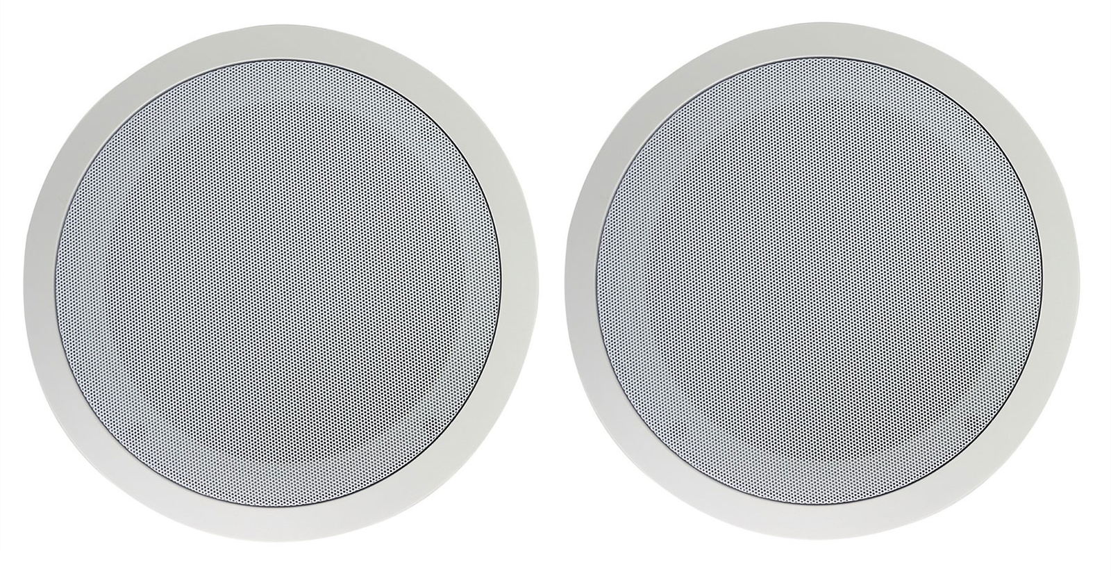 (2) Rockville CC80T White 8″ Commercial 70v Ceiling Speakers For Restaurant/Bar