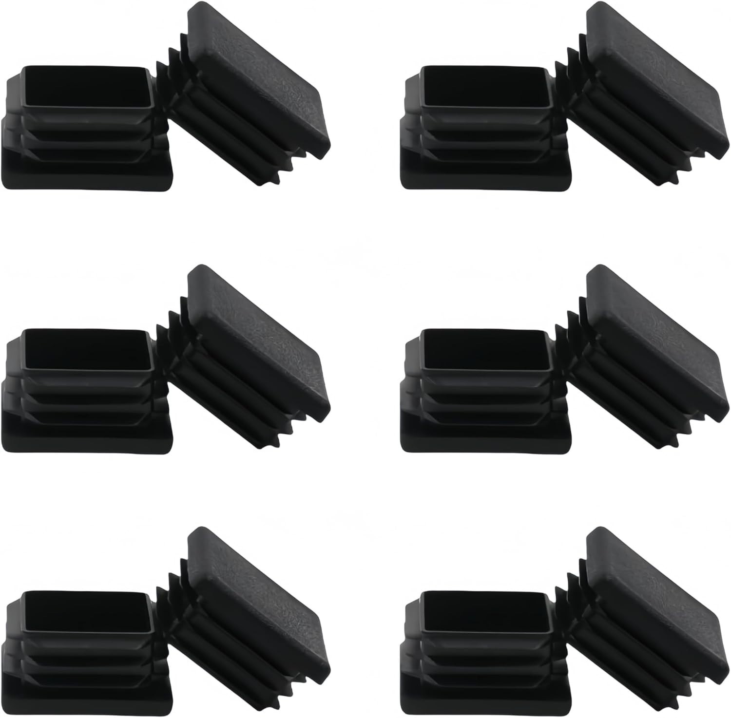 2 Inch 2X2 Square Tube End Cap Plastic Plugs 12 Pack, 2 Inch 2X2 Square Tubing