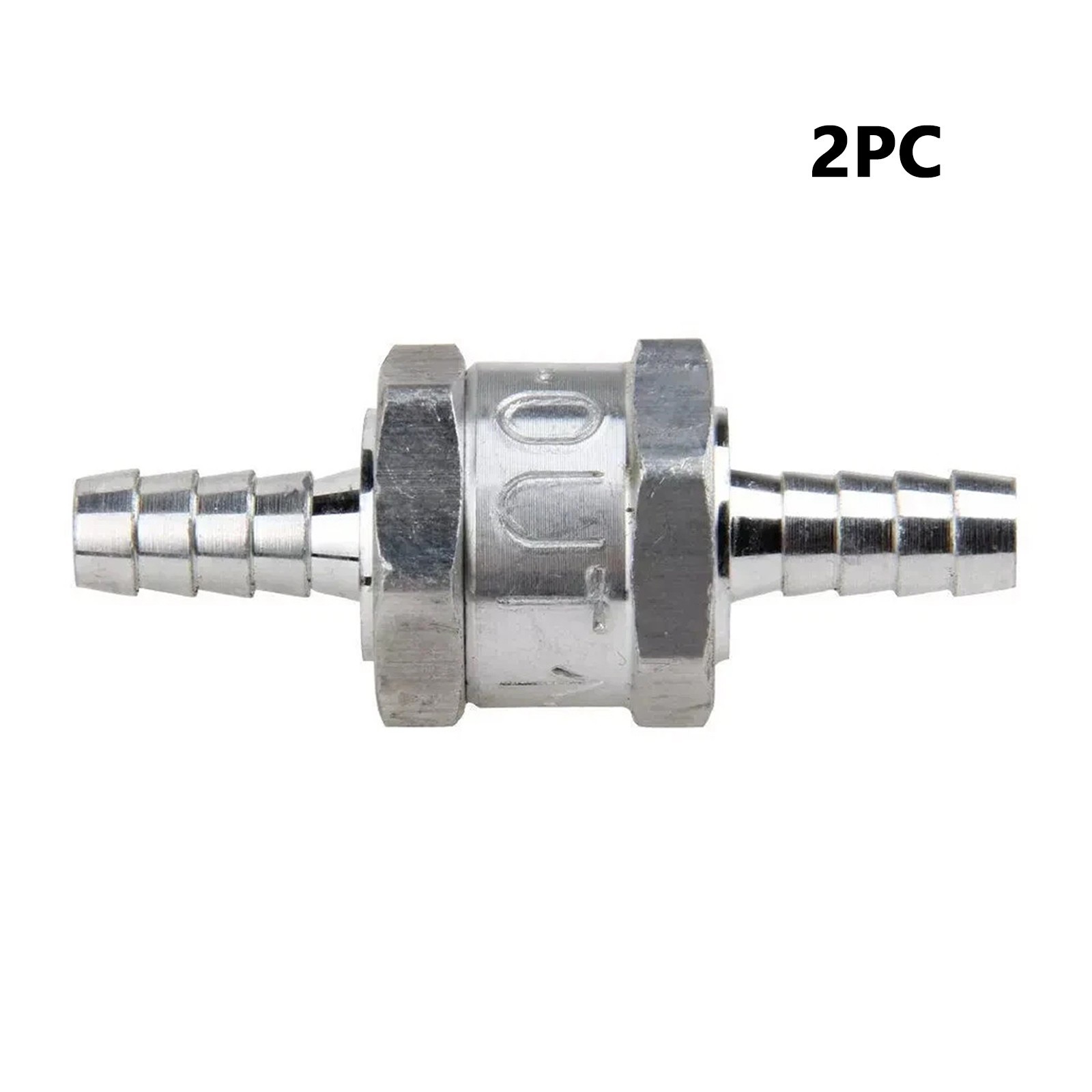 2 Pcs 8mm 5/16″ Fuel Non-Return One Way Check Valve Petrol Diesel Oil Aluminump5