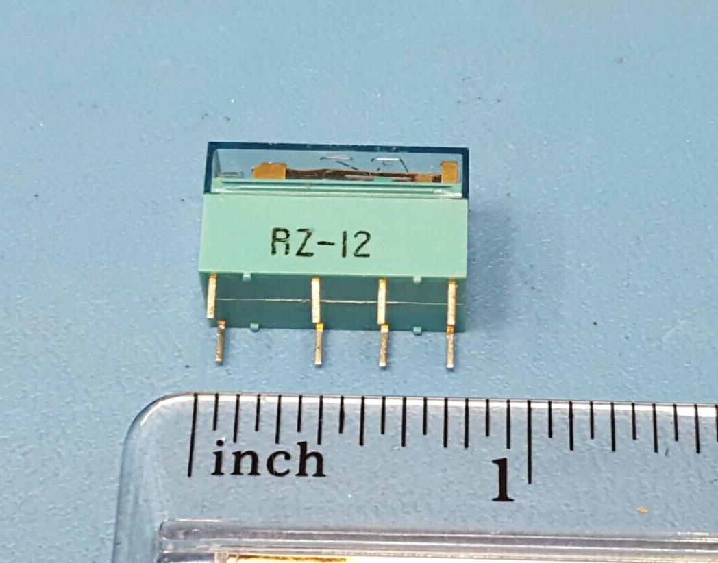 (2pcs) Electromechanical Relay, RZ-12, Fujitsu/TAKAMISAWA, 12VDC, 280Ohm 2A DPDT