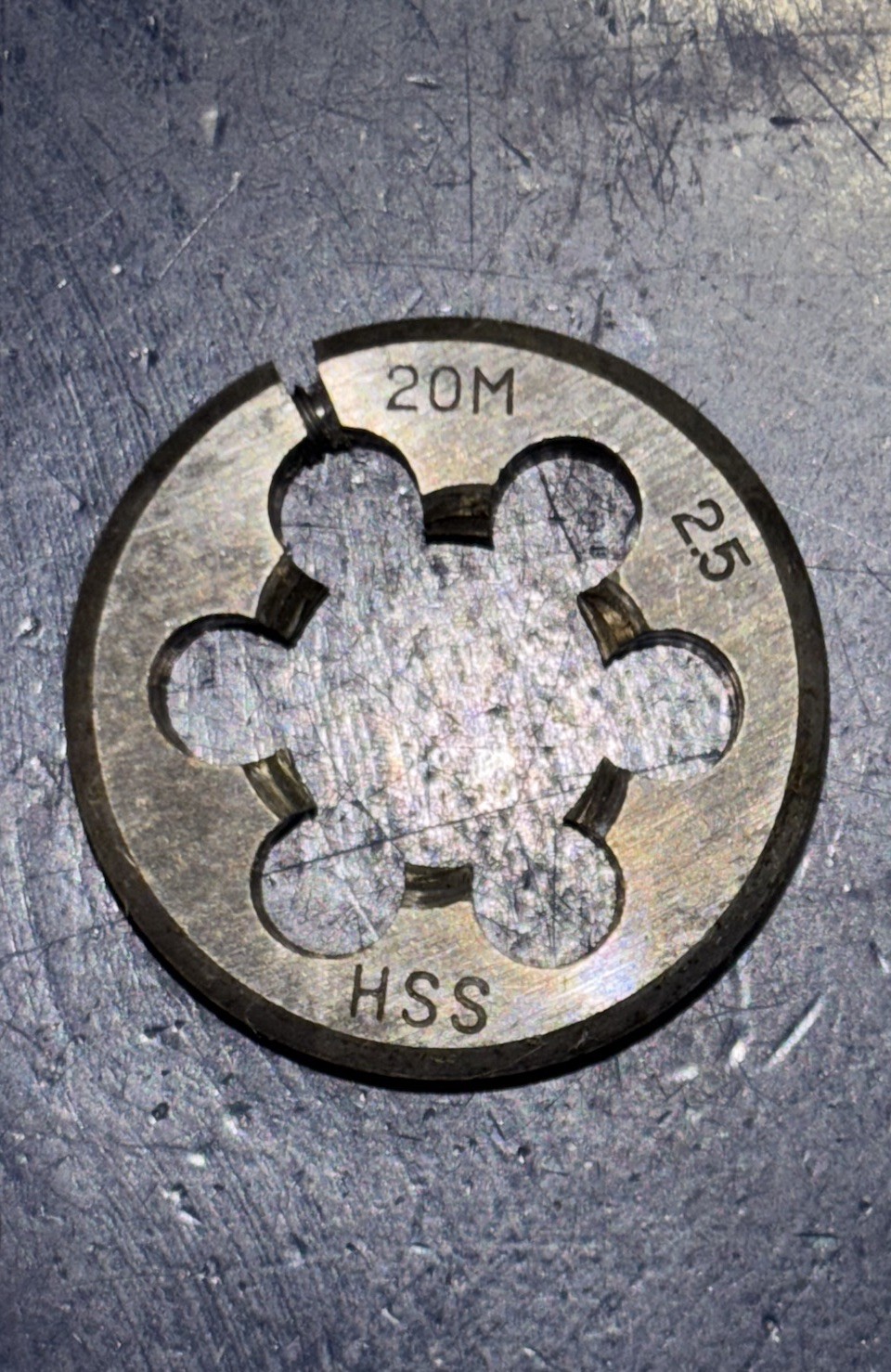 M20x2.5 Adjustable Round Die HSS High Speed Steel M20 X 2.5 1-1/2”OD