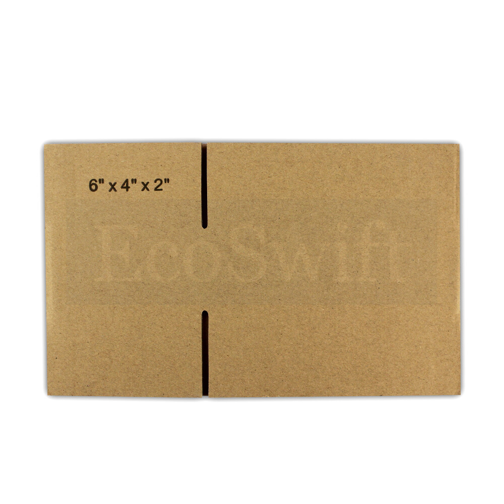 10 6x4x2 EcoSwift Cardboard Packing Moving Shipping Boxes Corrugated Box Cartons