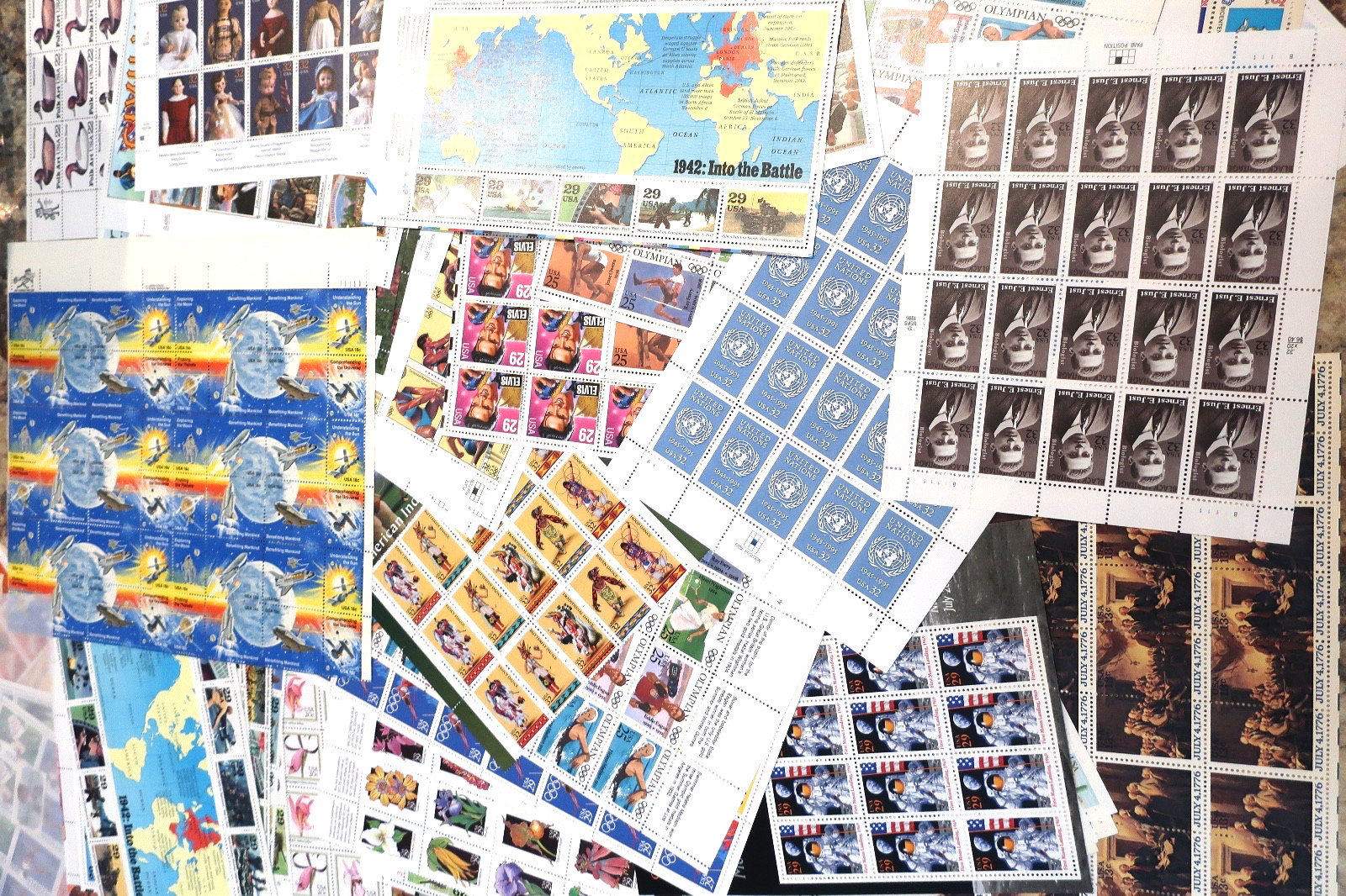 UNITED STATES FACE VALUE $50 DISCOUNT POSTAGE STAMPS FULL SHEETS!