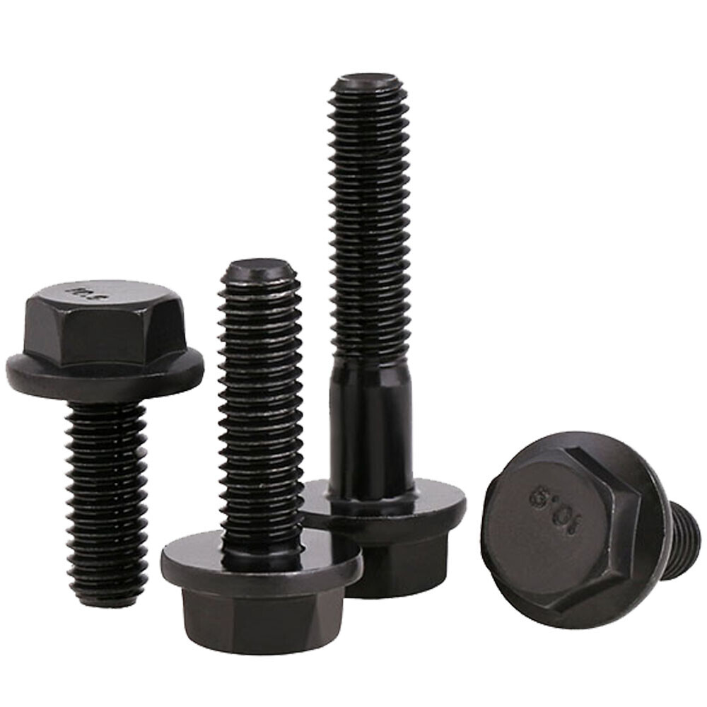 M10 -1.25 Fine Thread Grade 10.9 Hex Flange Bolts Flange Head Hexagon Cap Screws