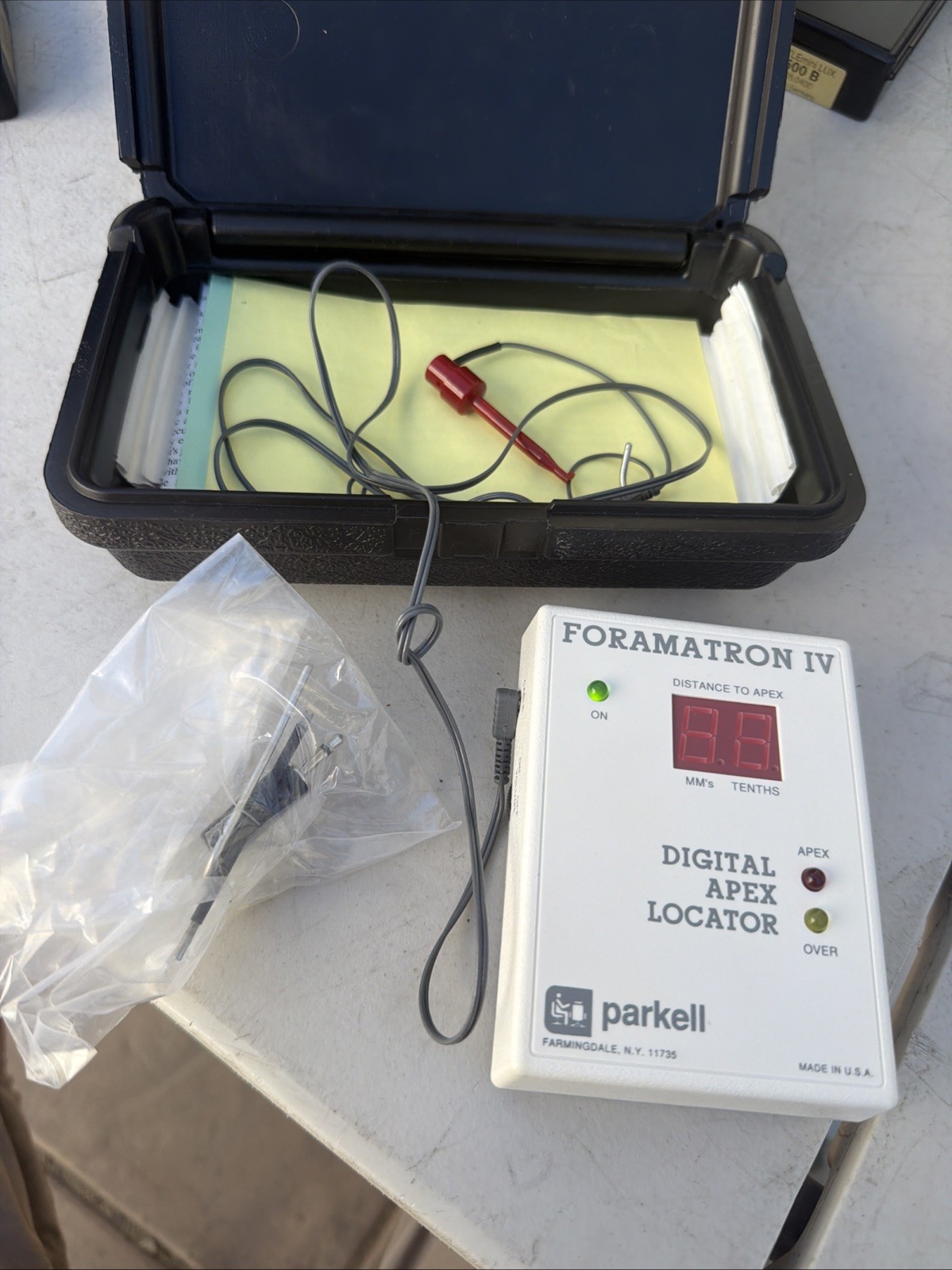 Parkell Foramatron IV Digital Apex Locator Untested Display Powers On