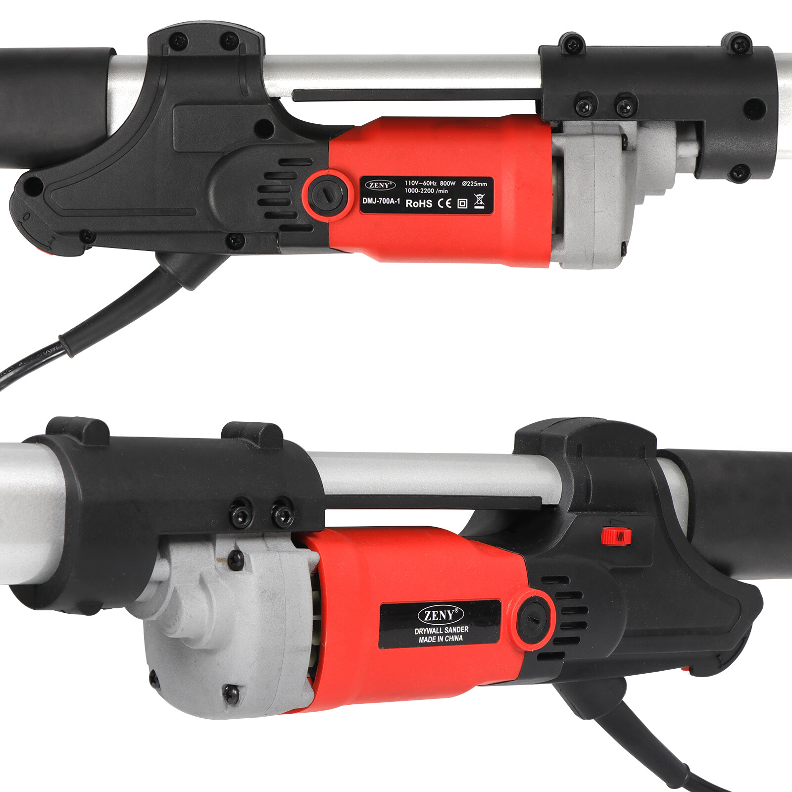 Large Power Drywall Sander 800W Commercial Electric Variable Speed Sanding Pad
