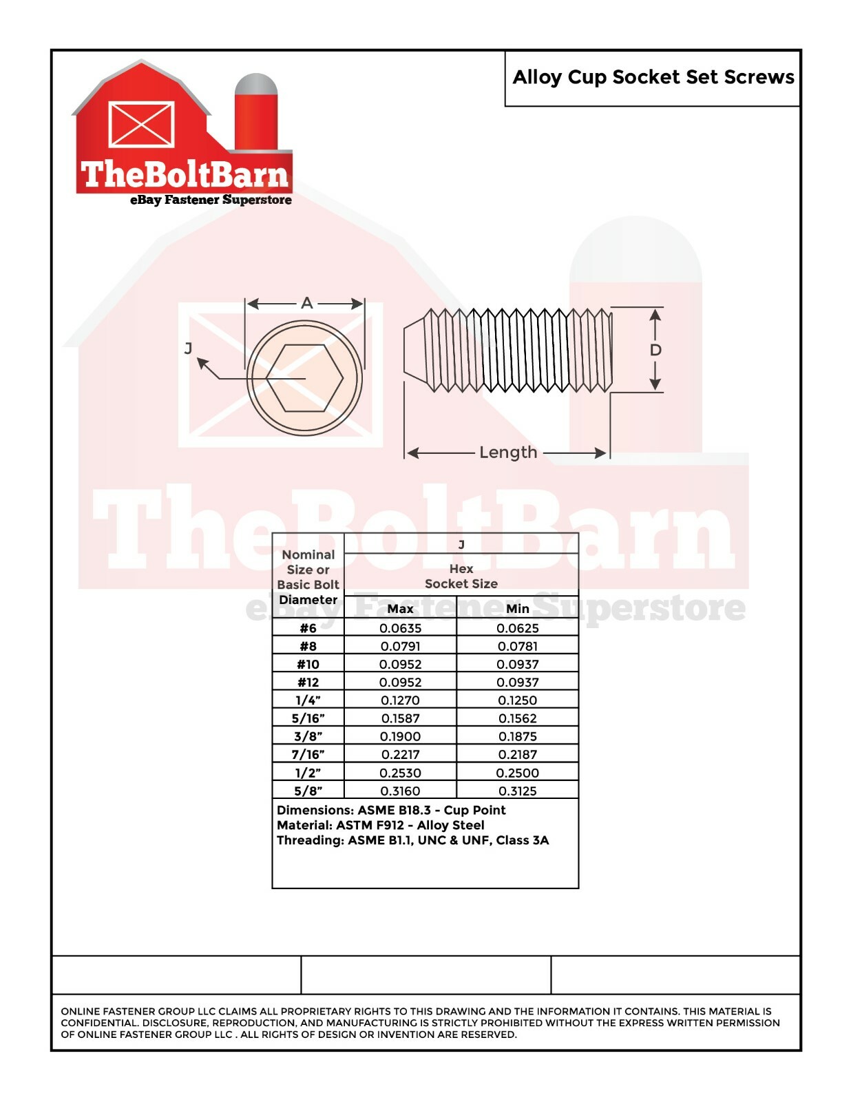 #10-32 Alloy Cup Point Allen Socket Set Screw Fine Black Oxide (Pick Size & Qty)