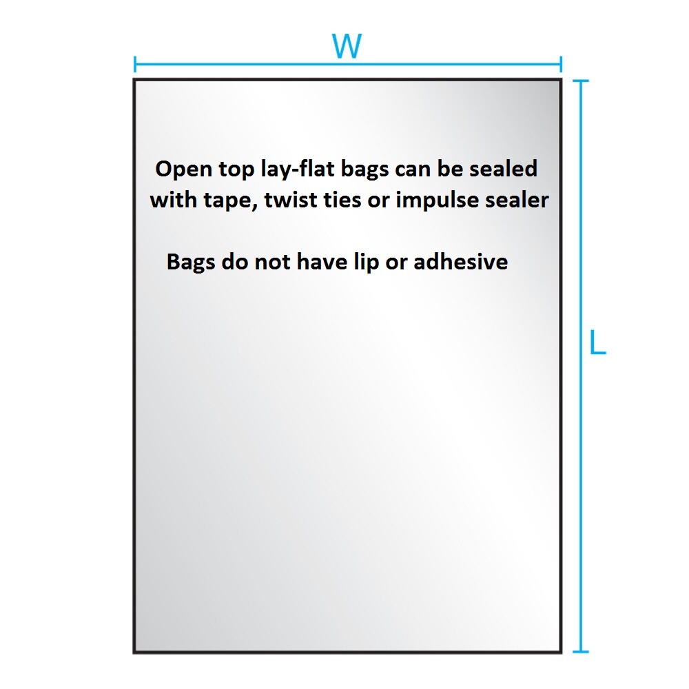 Clear Plastic Bags 100 200 300 500 1000 Flat Open Top Poly Baggies FDA 1Mil