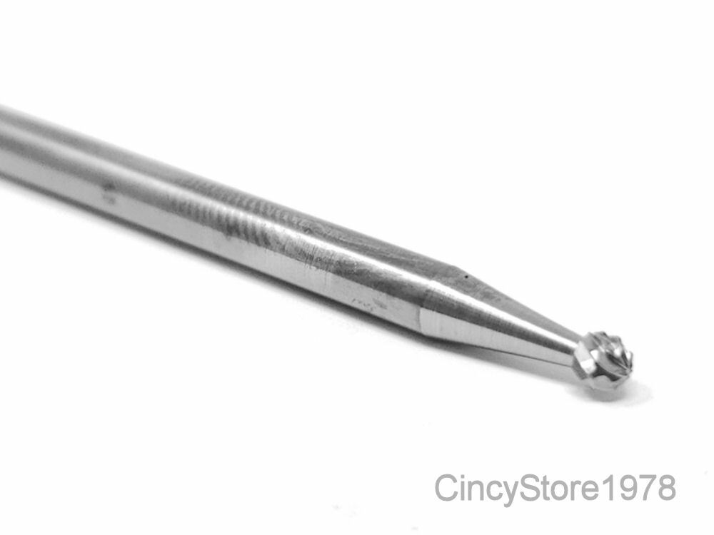 SD41D Ball Shape SOLID Carbide Burr Bur Cutting Tool Die Grinder Bit 1/8″