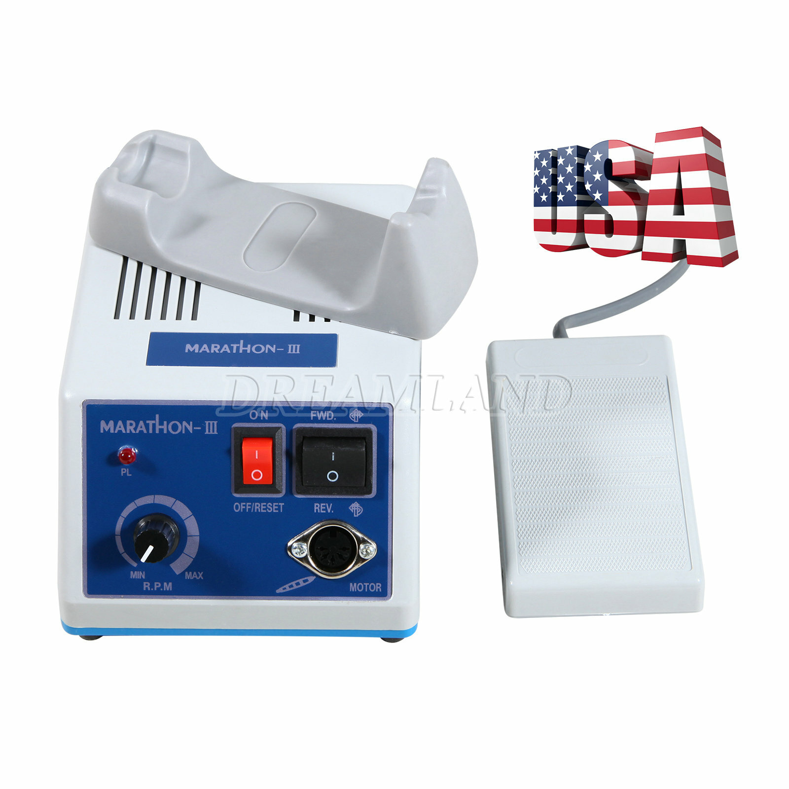 Marathon III Micromotor Polisher 35KRPM Contra Angle Nosecone Straight Handpiece