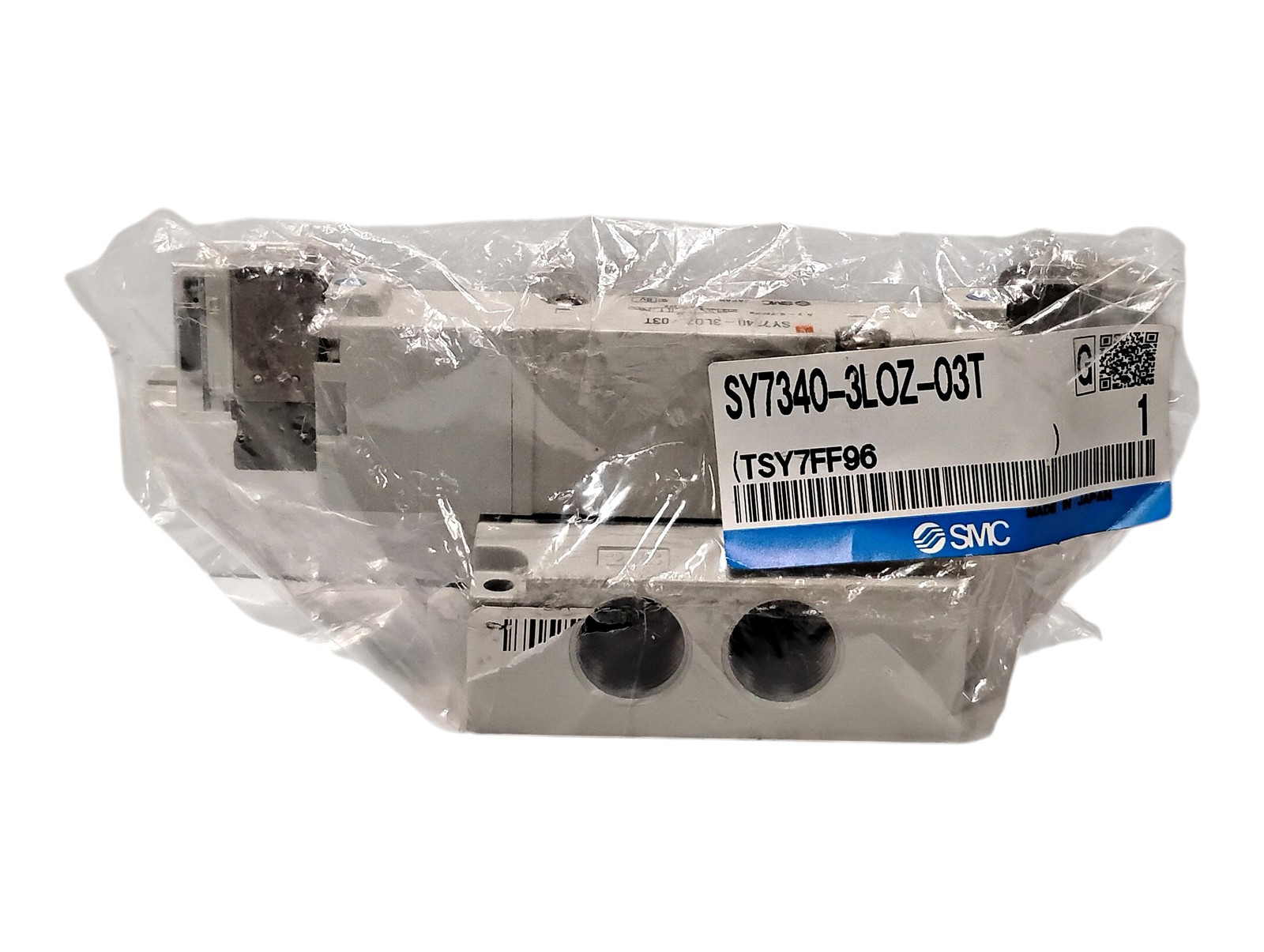 SMC SY7340-3LOZ-03T 0.1 – 0.7 MPa 3/8 NPTF Solenoid Valve w/ 110 VAC Coil