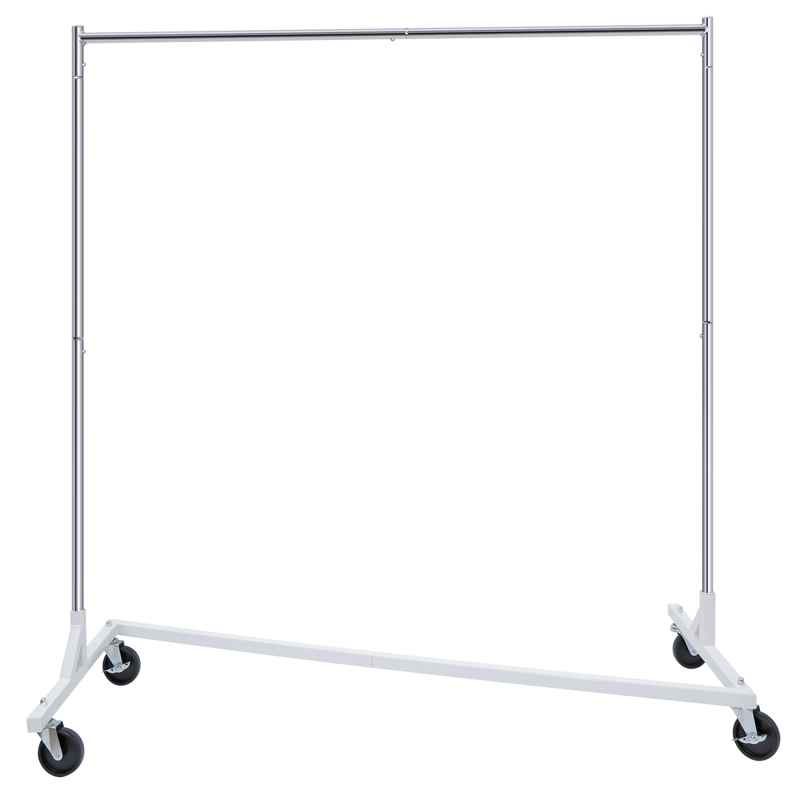 Metal Rolling Clothes Garment Rack Collapsible Clothing Stand Wheels Heavy Duty