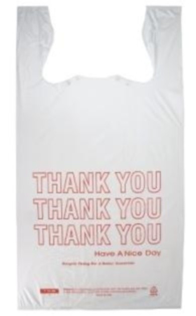 Large 1/6 BBL T-Shirt Thank-You Grocery Bags 11.5″ x 6.5″ x 21″ – 1000 PACK