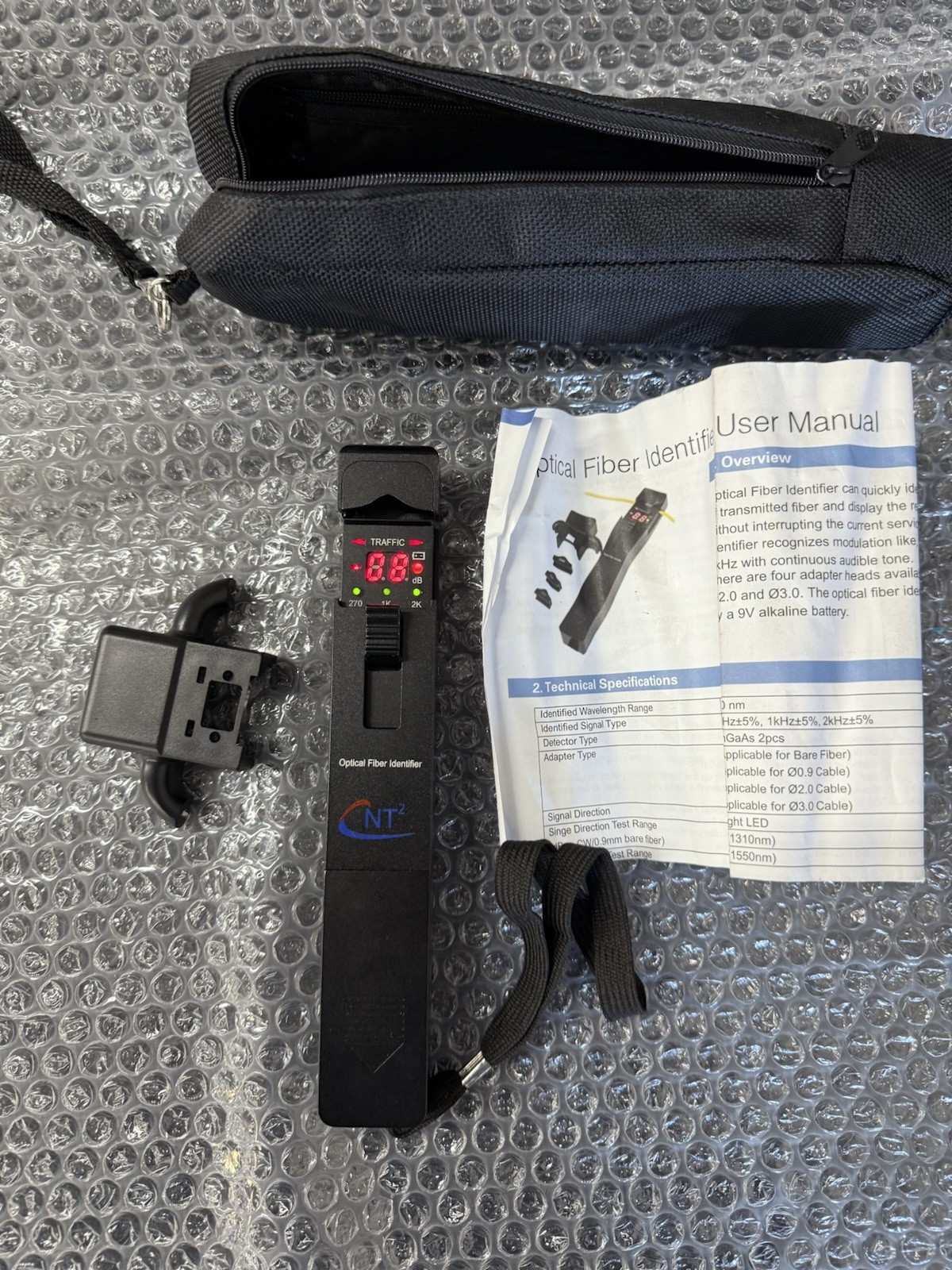 Handheld Optical Fiber Identifier 800-1700 nm