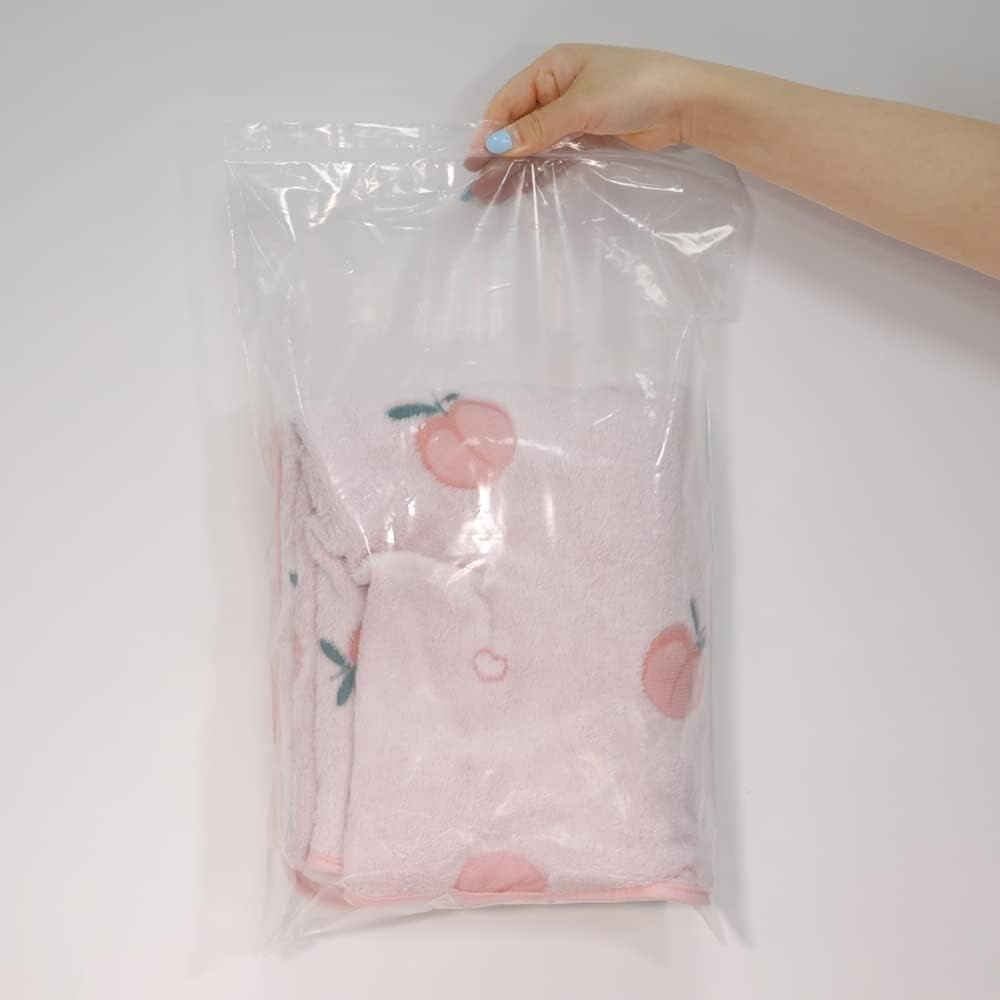 100 Pack 9×12 Inch Clear Reclosable Zipper Bag Plastic Poly Zip Lock Bags 2Mil