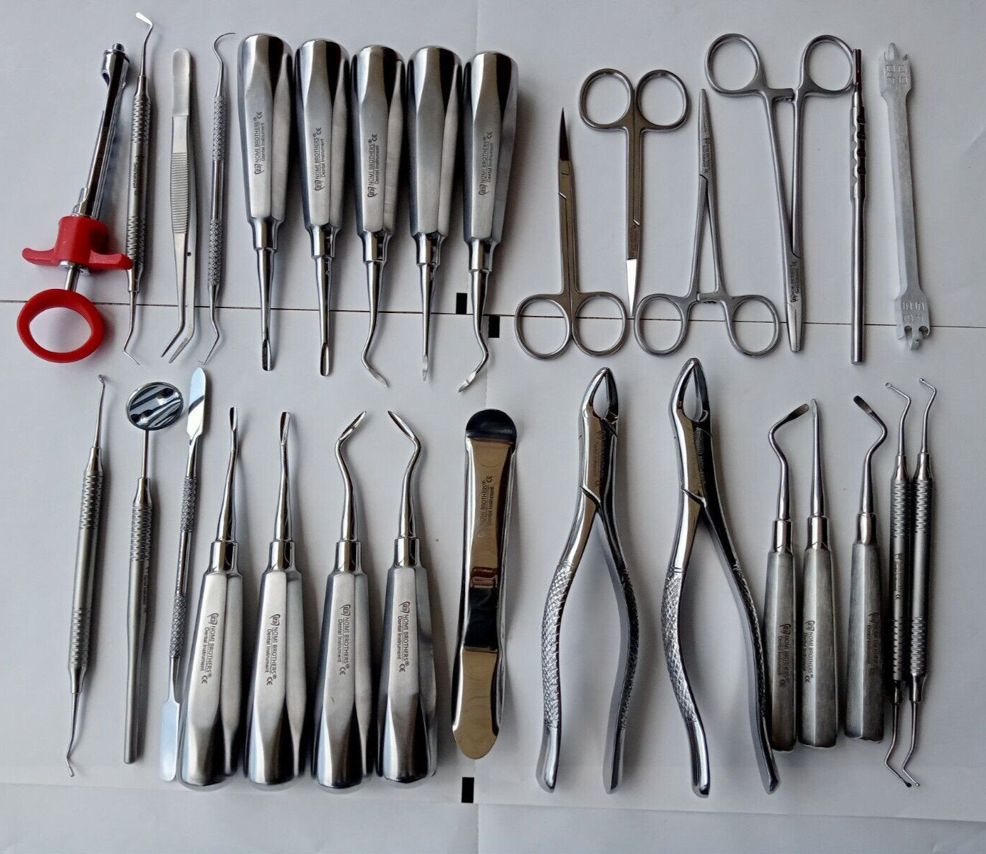 30 PC ORAL DENTAL SURGERY EXTRACTING ELEVATORS FORCEPS INSTRUMENT KIT SET GERMAN