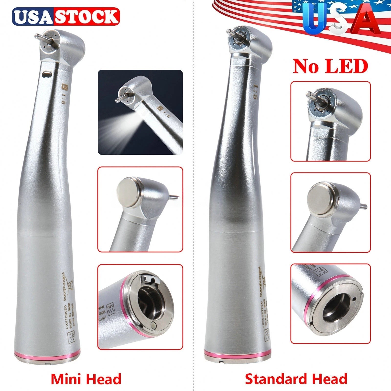 NSK Ti-MAX X95L Type Dental 1:5 (Fiber Optic) Contra Angle Handpiece LED Turbine