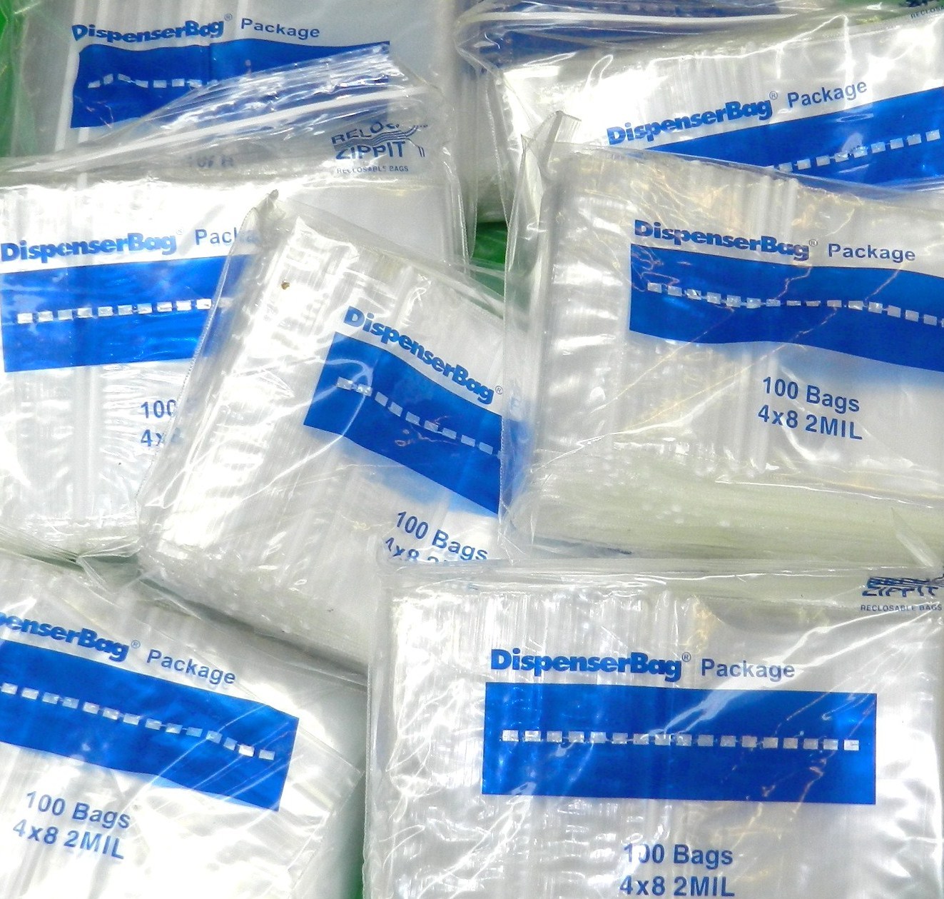 4×8 Reloc Zippit Bags 2000 Clear 2mil Reclosable Zip Seal Lock Baggies 4″ x 8″
