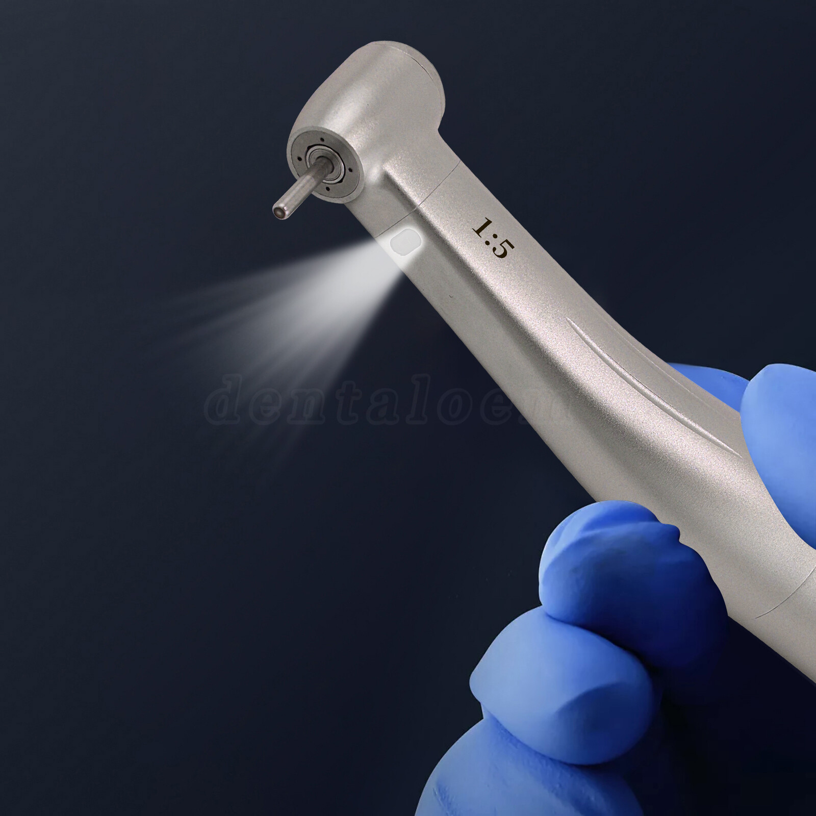 NSK Ti-MAX X95L Style Dental 1:5 LED Fiber Optic Contra Angle Handpiece Red Ring