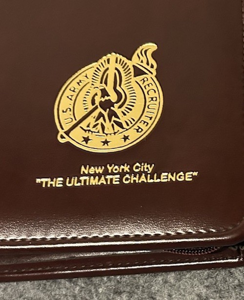 United States Army Recruiters New York City Binder Planner Ultimate Challeng