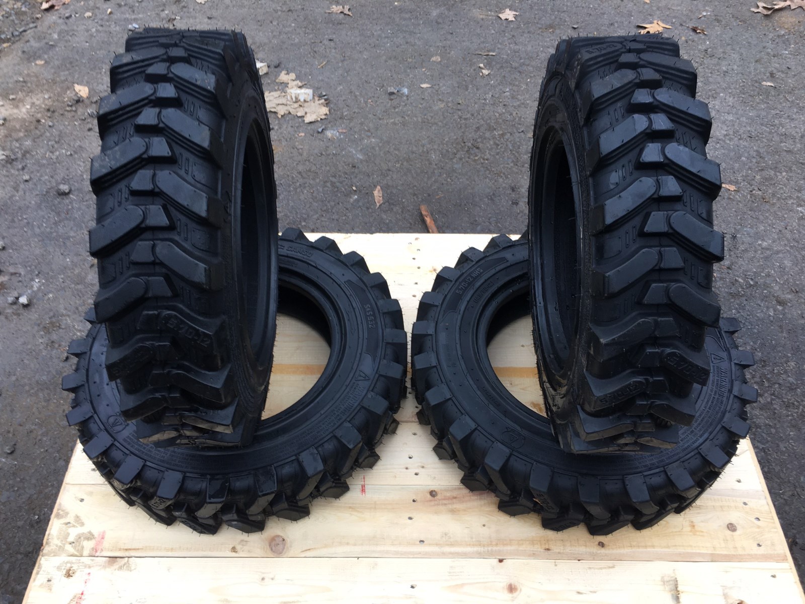 4 HD 5.70-12 Solideal/Camso sks532 Skid Steer Tires -5.70X12