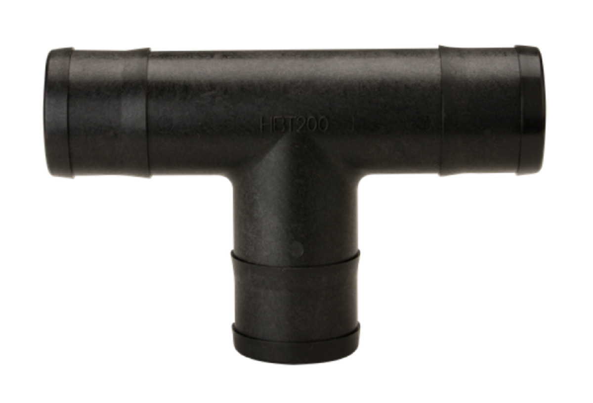 HBT200 Banjo 2″ Hose Barb Tee, Polypropylene, 2″ Hose Barb X 2″ Hose Barb