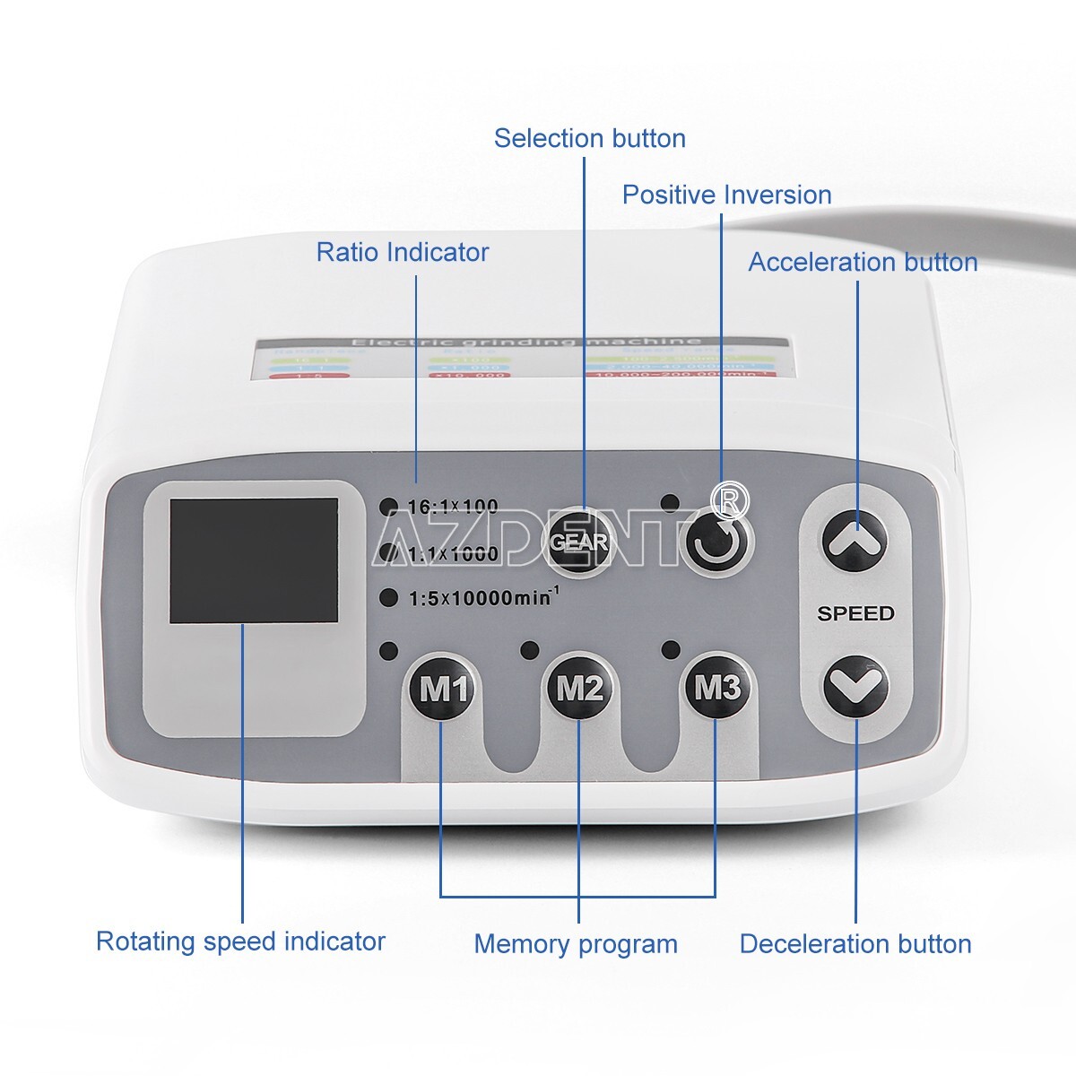 Dental Brushless LED Electric Micro Motor Internal Spray E-type 1:1/1:5/16:1 USA