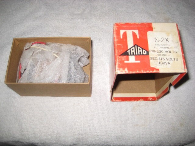 Triad N-2X Stepdown Autotransformer 230 Volts/115 Volts 50-500 Hz, 100 VA