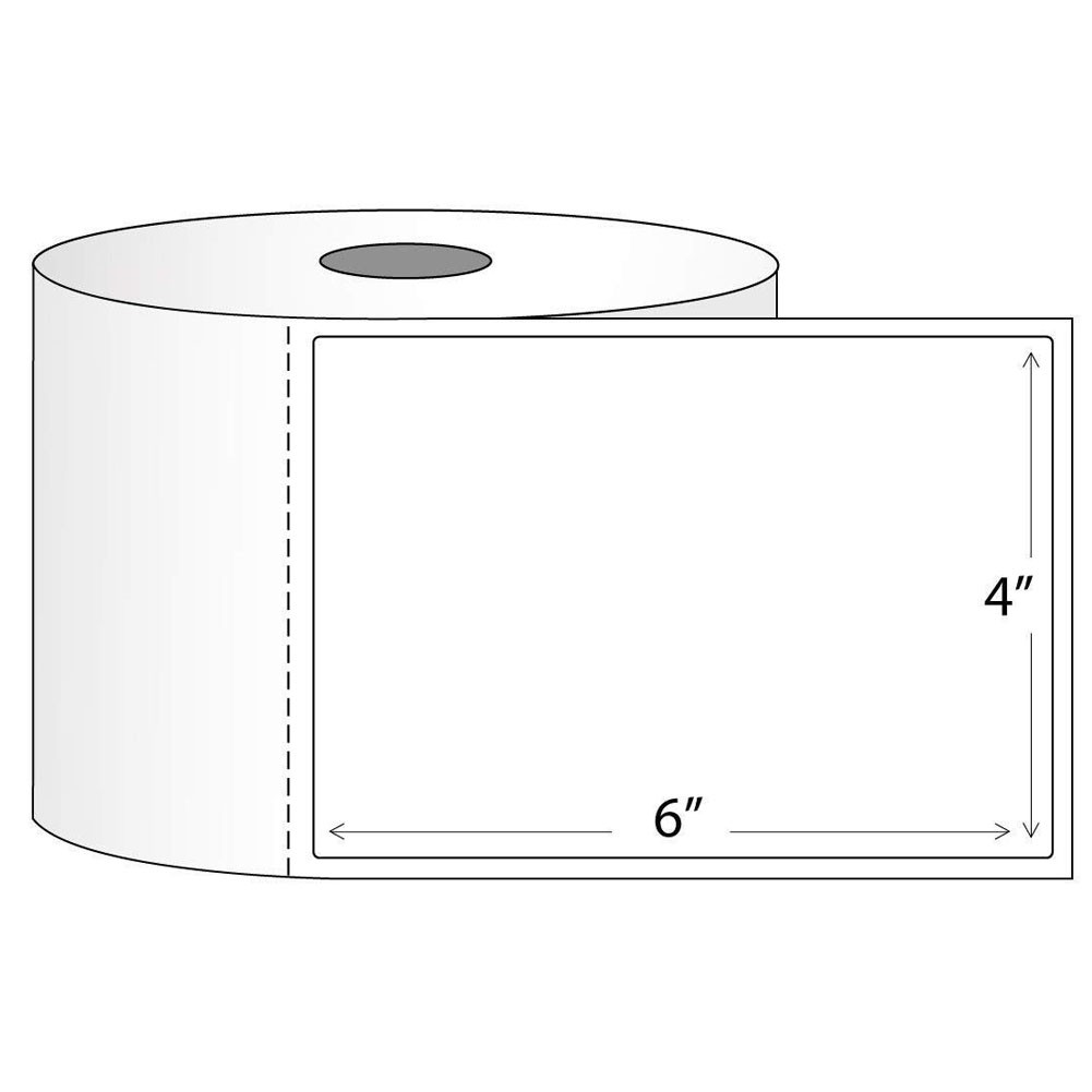 2-200 Rolls 4×6 Direct Thermal Shipping Labels 250/Roll Zebra Eltron 2844 ZP450