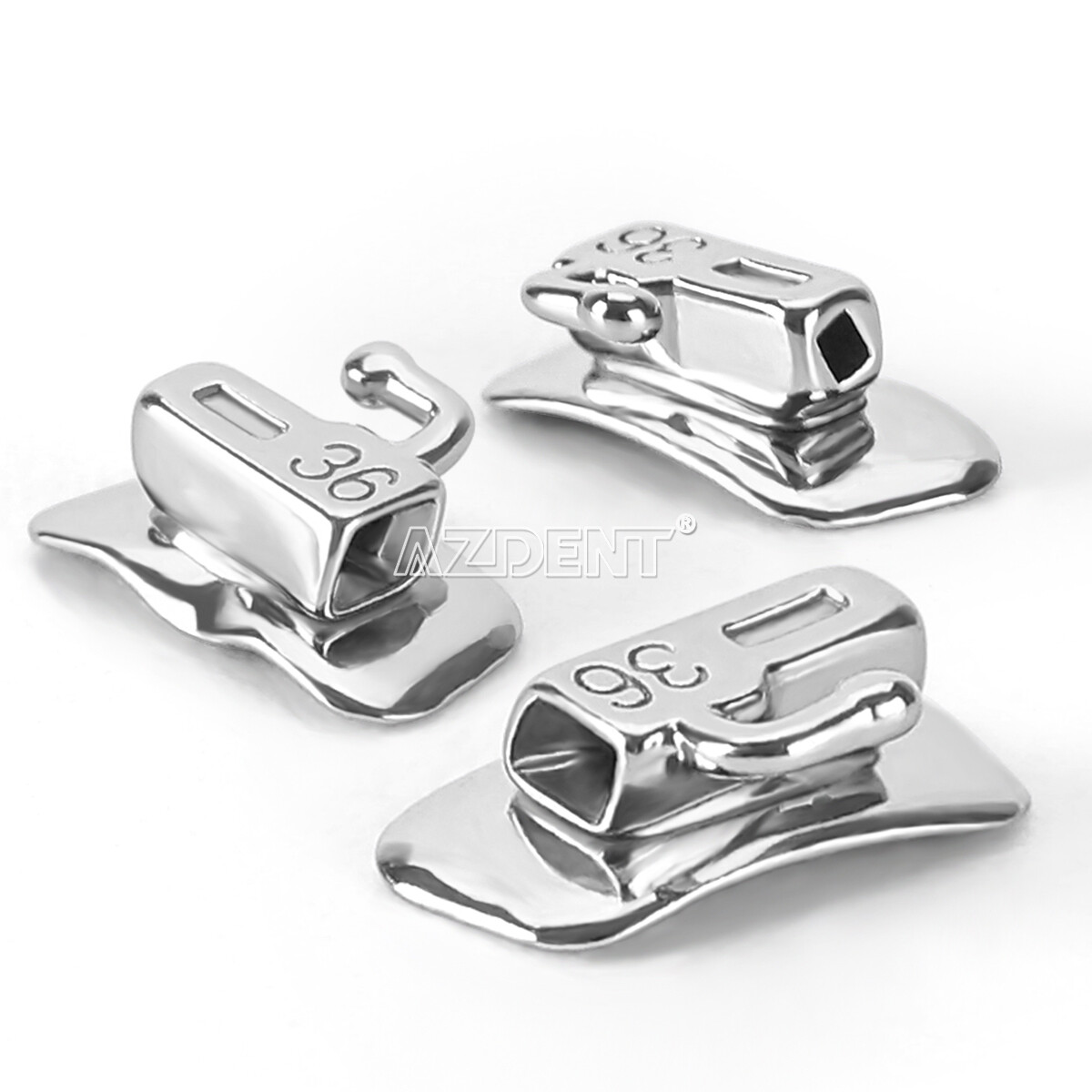AZDENT Dental Ortho MINI Self-Ligating Brackets Brace 0.022″-Roth/ MBT Hooks 345