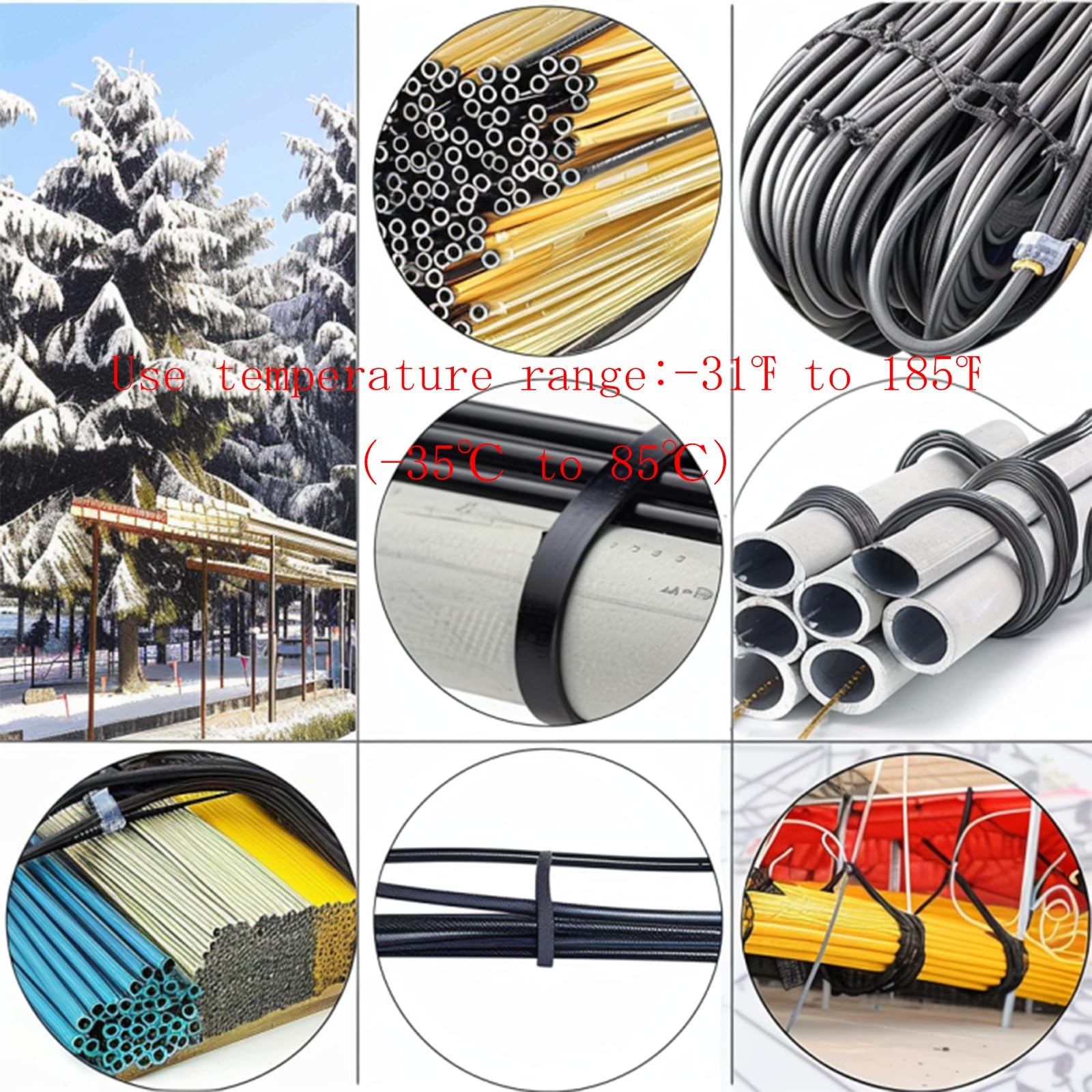 20 Inch Extra Large Zip Ties Heavy Duty for Outdoor Use,250 Pounds Tensile Stren