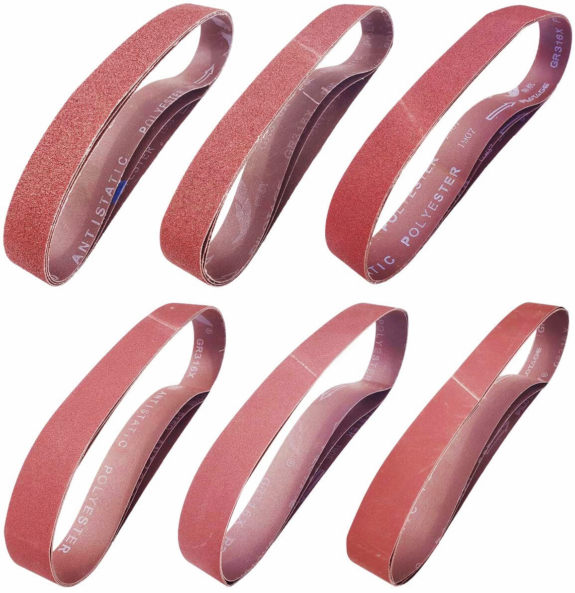 18-Pack Sanding Belt 1 x 30 inch 60 80 120 150 240 400 Grit Sanding Sander Belts