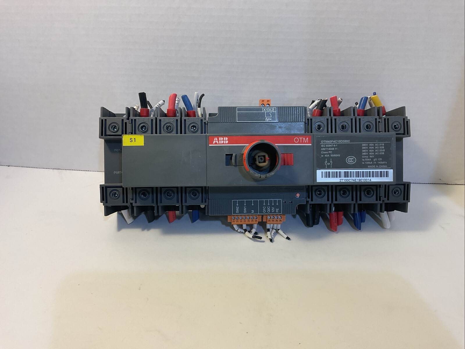 ABB OTM40F4C10D380C Automatic Transfer Switch Pulled From Working Environment