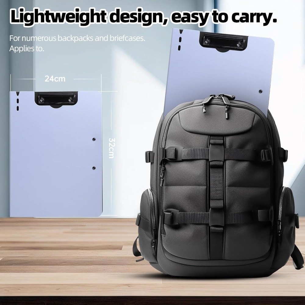 Foldable Clipboard Folder A4 Size with Horizontal Vertical Double Metal Clips