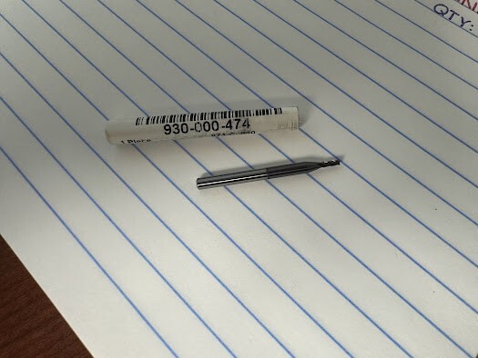 KEO CUTTERS 2FL SE TIALN COATED CARBIDE ENDMILL 930-000-474 874-C-.040 SQUARE
