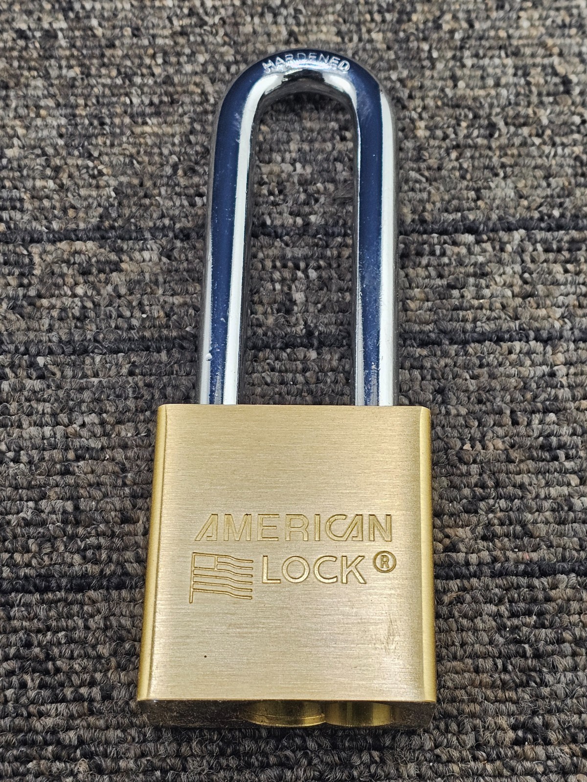 American Lock A3702WO Solid Brass Padlock 2-inch Body x 3-inch Hardened Shackle