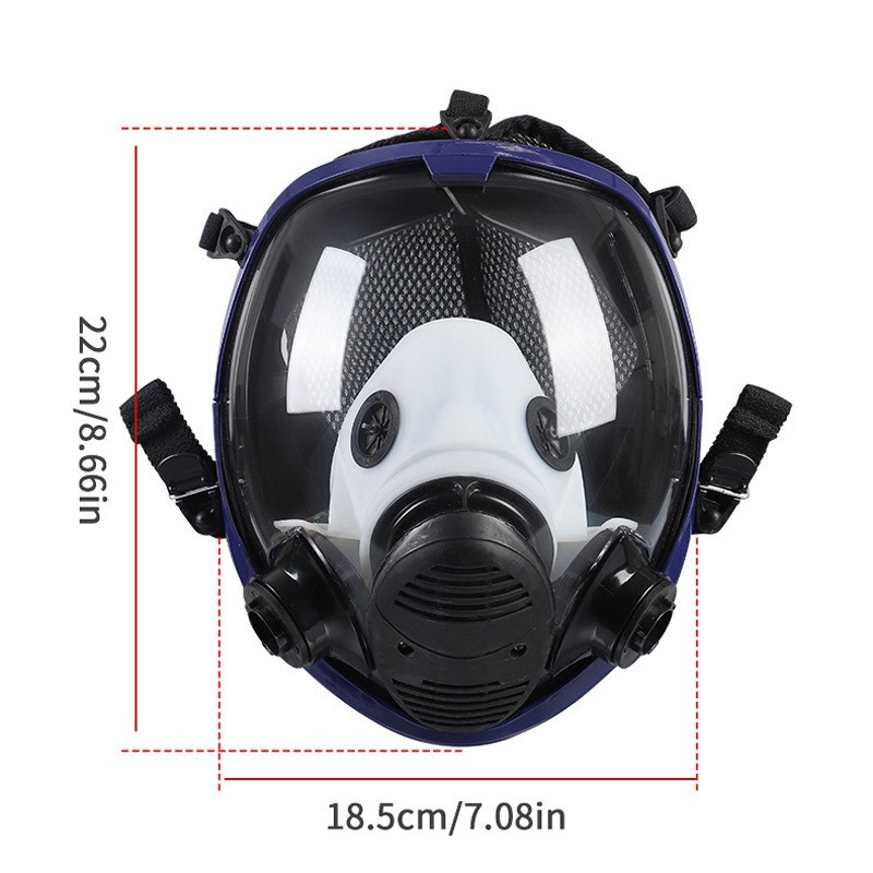 15 in 1 Full Face Gas Mask Respirator Safety Painting Spraying Facepiece 6800