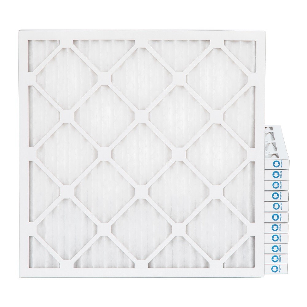 16X16X1 MERV 8 Pleated AC Furnace Air Filters. 12 Pack