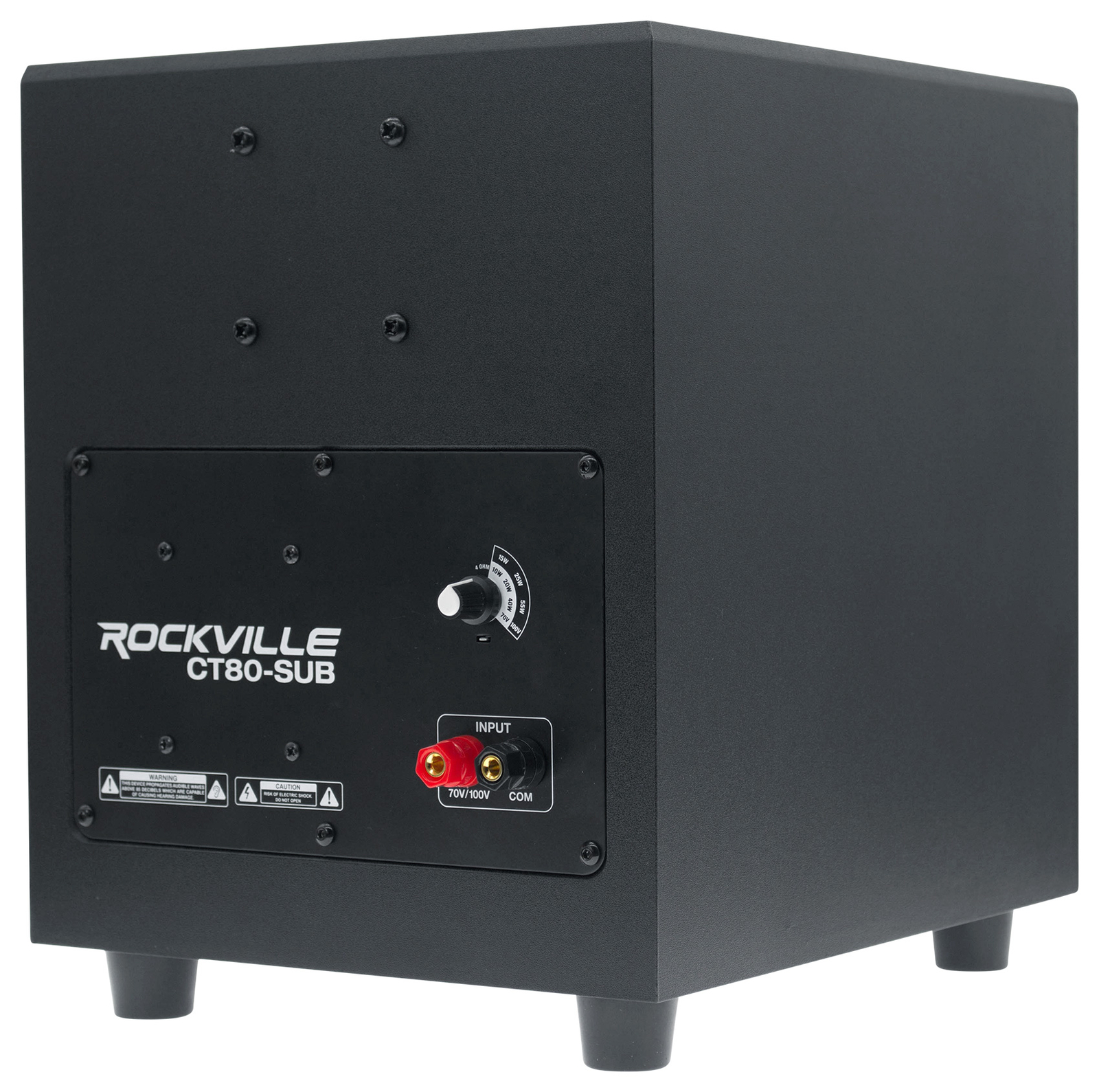 Rockville CT80 8″ 70V Commercial/Restaurant/Conference Room Subwoofer+Wall Mount