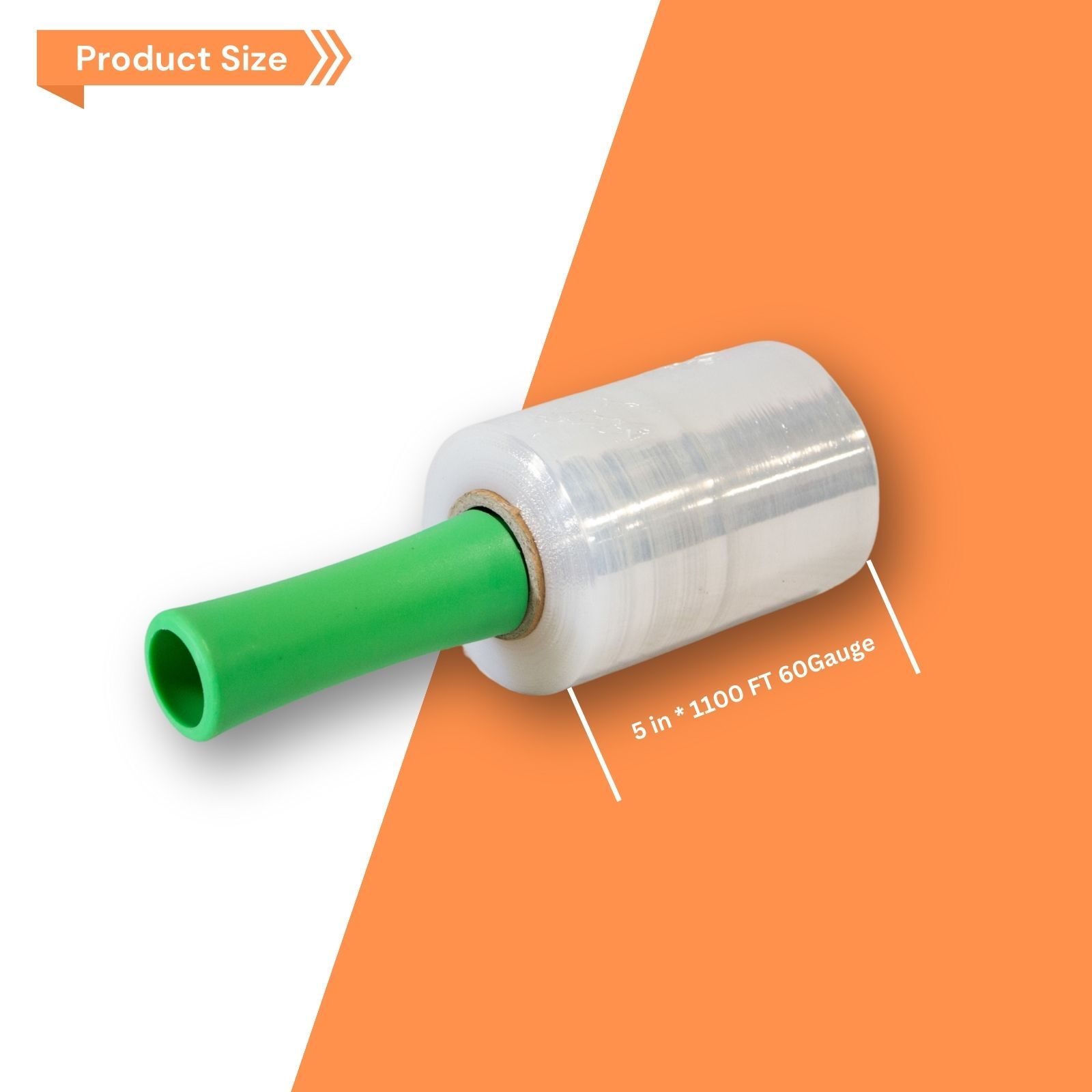 5″ in. x 1000FT 60 Gauge 6PC/9PC Rolls Stretch Shrink Film Hand Wrap Core 1″