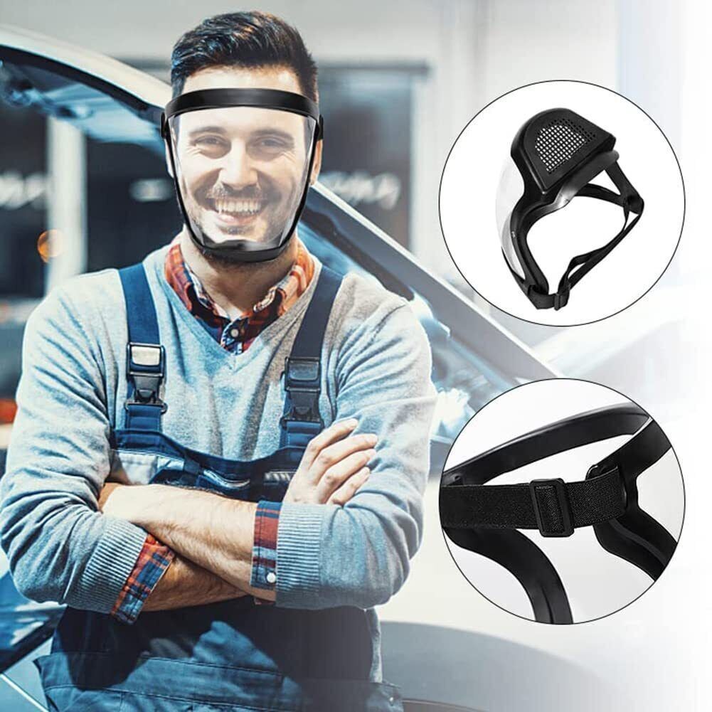 Anti-Fog Face Shield Protective Cover Transparent Full Shield Mask with Filter
