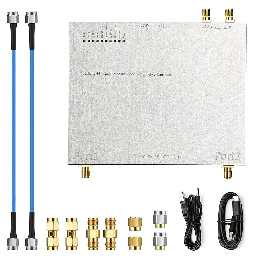 2-Port VNA 100kHz To 6GHz Range Firmware Updates Supported For Linux For MacOS