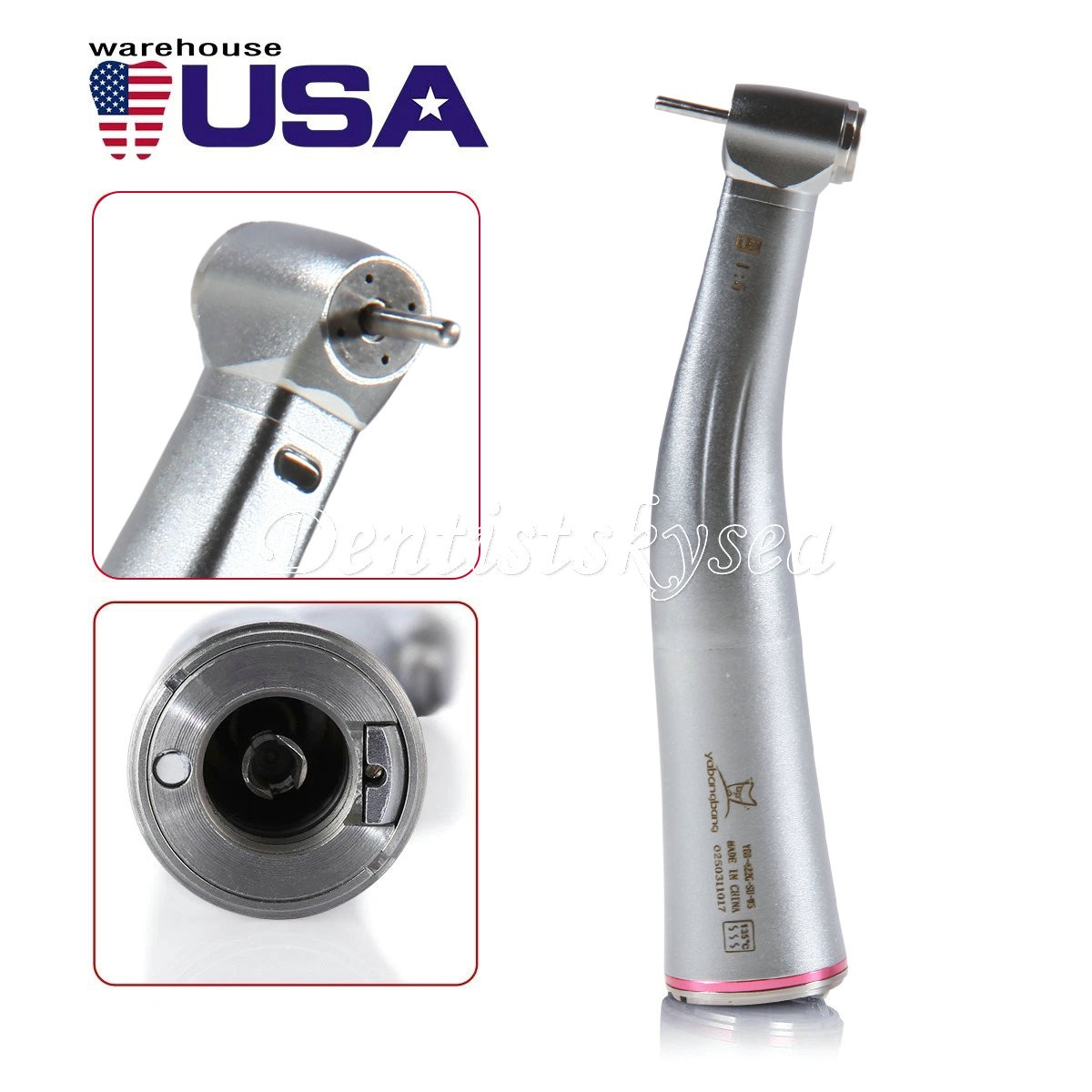 NSK Ti-MAX X95L Type Dental 1:5 (Fiber Optic) Contra Angle Handpiece LED Turbine